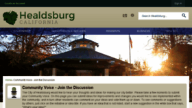 What Healdsburgcommunityvoice.com website looked like in 2018 (5 years ago)
