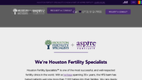 What Houstonfertilityspecialists.com website looked like in 2018 (5 years ago)