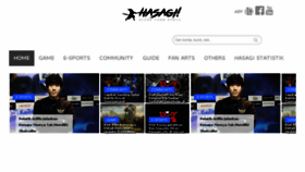 What Hasagi.gg website looked like in 2018 (5 years ago)