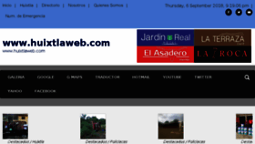 What Huixtlaweb.com website looked like in 2018 (5 years ago)