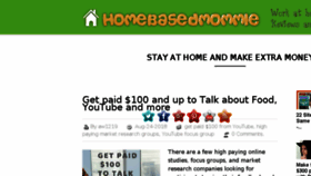 What Homebasedmommie.com website looked like in 2018 (5 years ago)