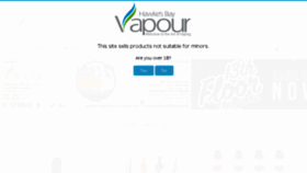What Hbvapour.nz website looked like in 2018 (5 years ago)