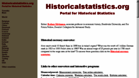 What Historicalstatistics.org website looked like in 2018 (5 years ago)