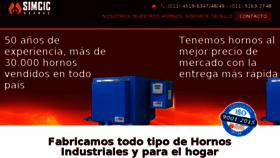 What Hornossimcic.com.ar website looked like in 2018 (5 years ago)