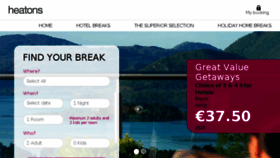 What Heatonshotelbreaks.com website looked like in 2018 (5 years ago)