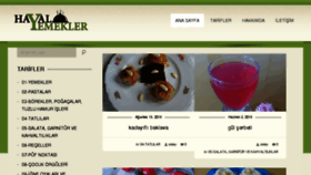 What Hayalyemekler.com website looked like in 2018 (5 years ago)