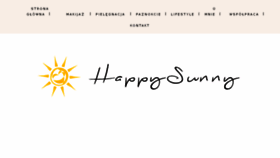 What Happysunnyblog.pl website looked like in 2018 (5 years ago)
