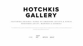 What Hotchkisgallery.com website looked like in 2018 (5 years ago)