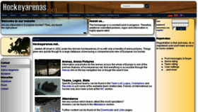 What Hockeyarenas.net website looked like in 2018 (5 years ago)