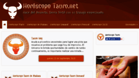 What Horoscopotauro.net website looked like in 2018 (5 years ago)