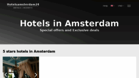 What Hotelsamsterdam24.com website looked like in 2018 (5 years ago)