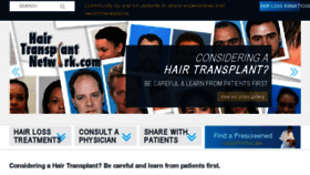 What Hairtransplantnetwork.com website looked like in 2018 (5 years ago)
