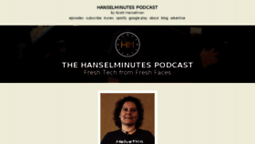 What Hanselminutes.com website looked like in 2018 (5 years ago)