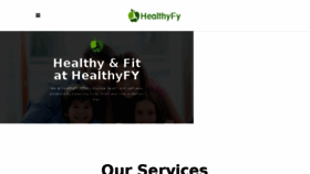 What Healthyfy.com website looked like in 2018 (7 years ago)