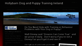 What Hollybarndogtraining.com website looked like in 2018 (6 years ago)
