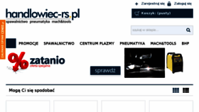 What Handlowiec-rs.pl website looked like in 2018 (5 years ago)