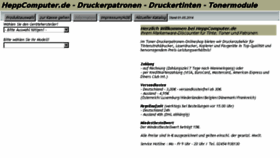 What Heppcomputer.de website looked like in 2018 (5 years ago)