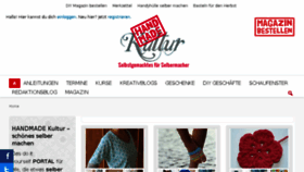 What Handmadekultur.de website looked like in 2018 (5 years ago)