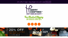 What Happycrafters.com website looked like in 2018 (5 years ago)