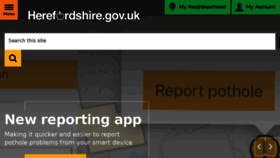 What Herefordshire.gov.uk website looked like in 2018 (5 years ago)
