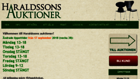 What Haraldssonsauktioner.se website looked like in 2018 (5 years ago)