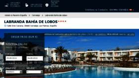 What Hotelbahiadelobos.com website looked like in 2018 (7 years ago)