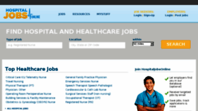 What Hospitaljobsonline.com website looked like in 2018 (5 years ago)