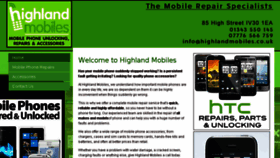 What Highlandmobiles.co.uk website looked like in 2018 (5 years ago)