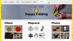 What Happyfolding.com website looked like in 2018 (5 years ago)