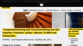 What Hoeping.de website looked like in 2018 (5 years ago)