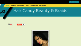 What Haircandybeauty.com website looked like in 2018 (5 years ago)