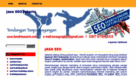 What Hendrisusanto.com website looked like in 2018 (5 years ago)