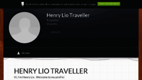 What Henryliotraveller.brandyourself.com website looked like in 2018 (5 years ago)