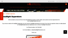 What Headlightsuperstore.com website looked like in 2018 (5 years ago)
