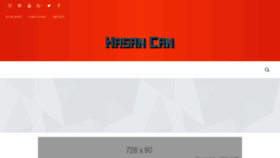 What Hasan.im website looked like in 2018 (5 years ago)