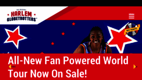 What Harlemglobetrotters.com website looked like in 2018 (5 years ago)