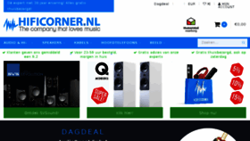 What Hificorner.nl website looked like in 2018 (6 years ago)