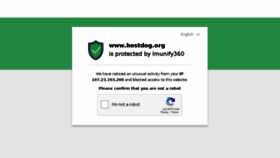 What Hostdog.org website looked like in 2018 (5 years ago)