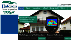 What Halcyonhomeinspection.com website looked like in 2018 (5 years ago)