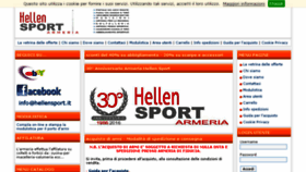 What Hellensport.it website looked like in 2018 (5 years ago)