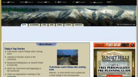 What Highdesert.com website looked like in 2018 (5 years ago)