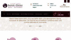 What Hotel-ste-cecile.be website looked like in 2018 (5 years ago)