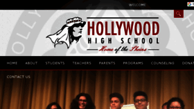 What Hollywoodhighschool.net website looked like in 2018 (5 years ago)