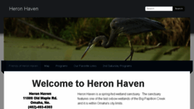 What Heronhaven.org website looked like in 2018 (5 years ago)