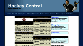 What Hockeycentral.co.uk website looked like in 2018 (5 years ago)