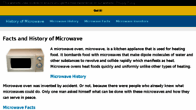 What Historyofmicrowave.com website looked like in 2018 (5 years ago)