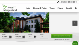 What Hotel-morgenland.de website looked like in 2018 (5 years ago)
