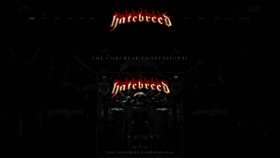 What Hatebreed.com website looked like in 2018 (5 years ago)