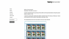 What Henrydenander.com website looked like in 2018 (5 years ago)