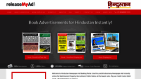 What Hindustan.releasemyad.com website looked like in 2018 (5 years ago)